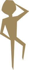 Organic cutout human body
