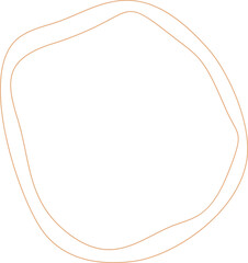 Hand drawn round frame