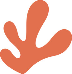 abstract silhouette leaves shape