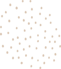 Abstract dotted organic shape vector illustration. Minimalistic liquid form, organic dashed stain or geometric dotty spot for modern abstract design or trendy fashion pattern