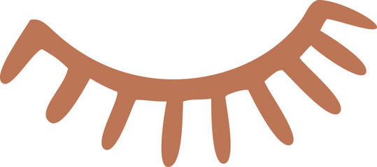 Abstract organic human eye shape illustration. Minimalistic liquid form face part, organic or geometric eyeball for modern abstract design or trendy fashion pattern