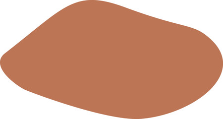 Abstract organic hand drawn circular shape