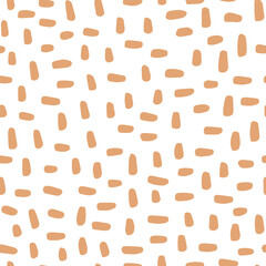 Abstract dotted organic shape seamless pattern. Minimalistic liquid form background, organic dashed stain repeat backdrop or geometric dotty spot graphic seamless pattern for modern abstract design