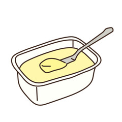マーガリン　イラスト
