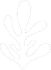 abstract organic plant shape