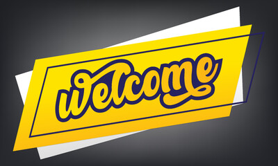 Welcome banner design 
