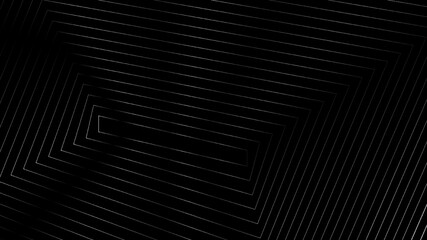Naklejka premium Abstract gradient white pattern of lines on black background.