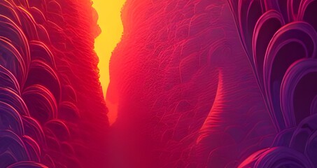 Obraz premium Gaming Abstract organic lines as panorama wallpaper background