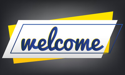 Welcome banner design 