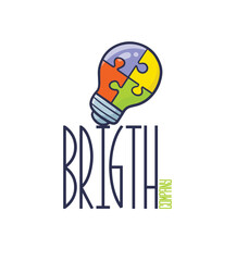 Cool bright company logo template