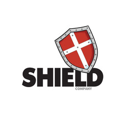 Cool Shield company logo template