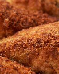 Home made breaded baked chicken legs