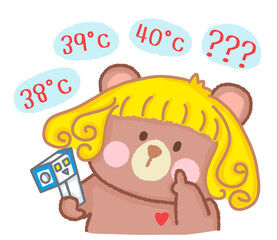 temperature checking bear