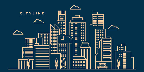 City line illustration design