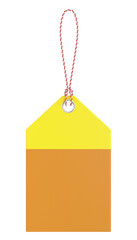 3D tag. 3D label. Sale tag.