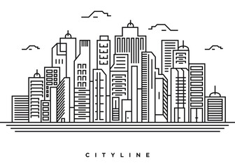 City line illustration design