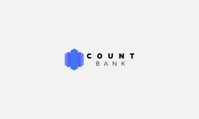 Simple illustration logo for financial company