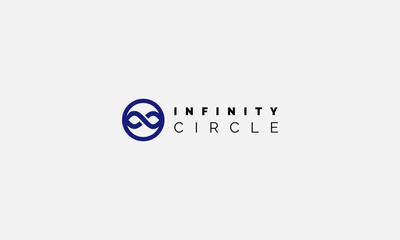 infinity Circle symbol or sign. infinite icon. limitless logo
