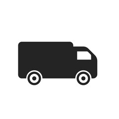 Truck icon on a white background. Vector illustration