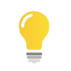 A light bulb on a white background. Vector illustration