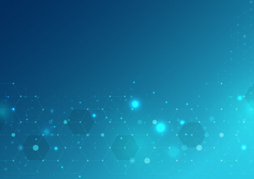 Abstract polygon technology banner design background image