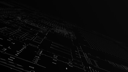 Abstract technology big data background concept. Motion of digital data flow. Transferring of big data. Transfer and storage of data sets , block chain, server, hi-speed internet.