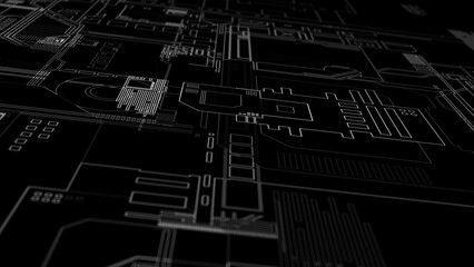 Abstract technology big data background concept. Motion of digital data flow. Transferring of big data. Transfer and storage of data sets , block chain, server, hi-speed internet.