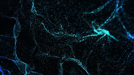 Abstract 4K shining glitter particles. On beatiful relaxing Background. Abstract motion background shining gold particles. Shimmering Glittering Particles With Bokeh.