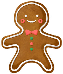 ジンジャークッキー、ジンジャーブレッドマンのイラスト素材