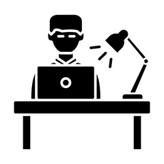 Learning student icon