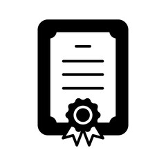 Fototapeta premium Certificate icon