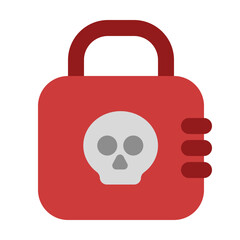 skull padlock