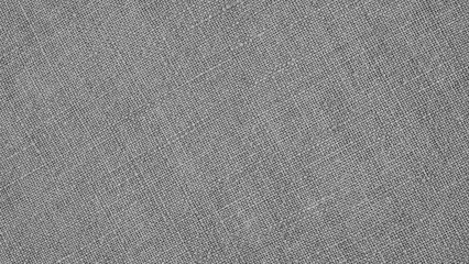 Gray woven surface close-up. Linen textile grey texture. Fabric net black and white background. Textured braided len wallpaper. Macro