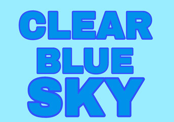 Clear blue sky vector image 