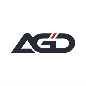 Alphabet letter icon logo AGD or GD