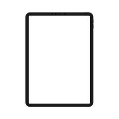 Frame of a large tablet with a blank screen. Mockup universal device set. UI/UX template for infographic or presentation 3d realistic graphics tablet. Vector.