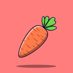illustration of a carrot with isolated background