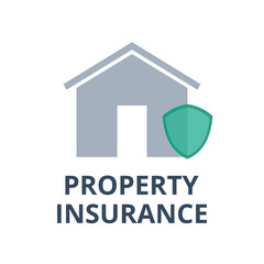 Property insurance vector. Finance, management and business concept.