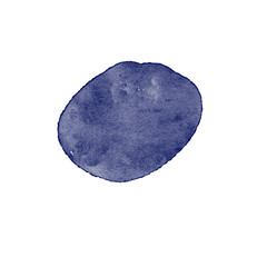 circle round brush stroke blue background watercolor