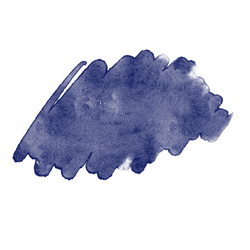 Irregular Shape Brush Stroke Like Cloud Watercolor