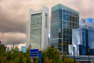 Nice architectural details of the city of Boston, Massachusetts, USA