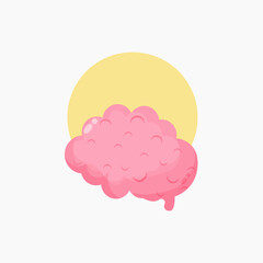 Brain icon illustration design