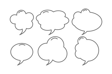 speech bubble line design