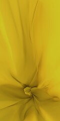 Yellow rippled fabric background 3d render illustration