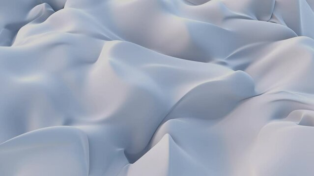 White silk background 3D motion animation