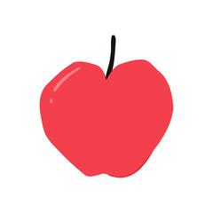 Hand Drawn Apple Fruit Illustration