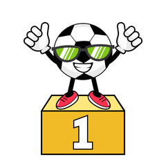 Soccer Character Ball Winning Celebration.