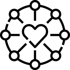 Center point icon symbol element