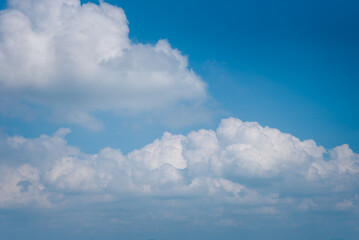 Sky cloudscape with blue sky and white clouds