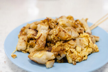 Fried carrot radish cake or known as 